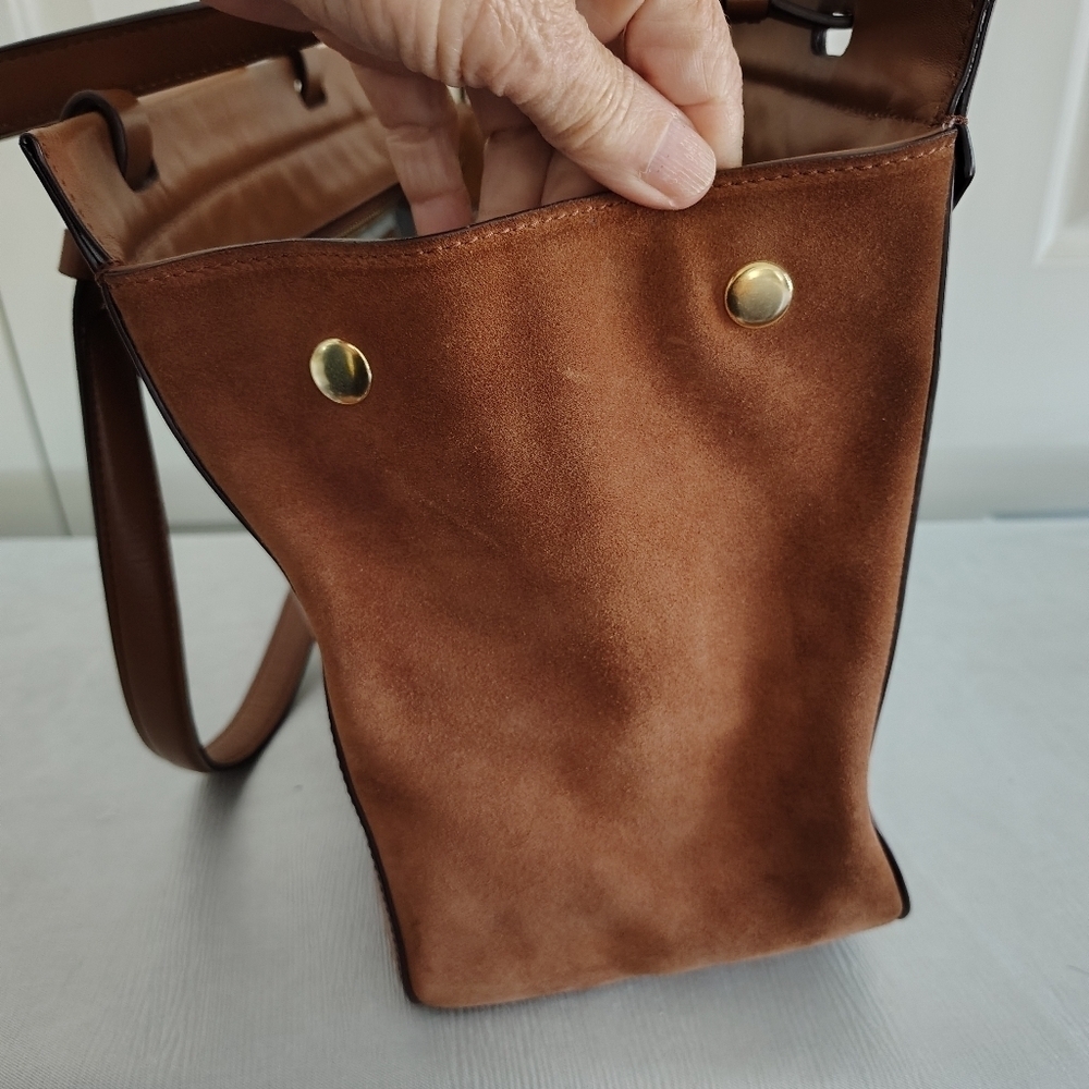 Halston Brown Heritage Shoulder Bag - Picture 8 of 14